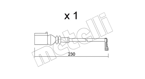 SU.364 METELLI Сигнализатор, износ тормозных колодок (фото 1)