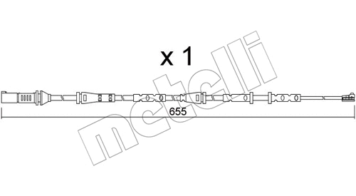 SU.378 METELLI Сигнализатор, износ тормозных колодок (фото 1)