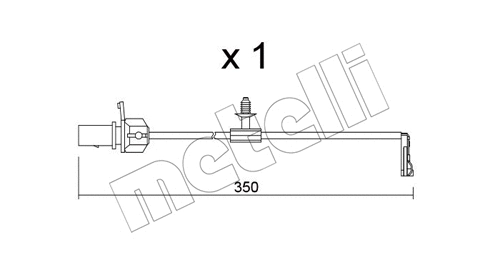 SU.380 METELLI Сигнализатор, износ тормозных колодок (фото 1)