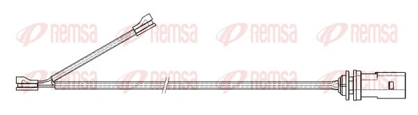 001173 REMSA Сигнализатор, износ тормозных колодок (фото 1)