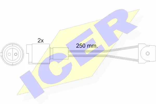 610091 E C ICER Сигнализатор, износ тормозных колодок (фото 1)