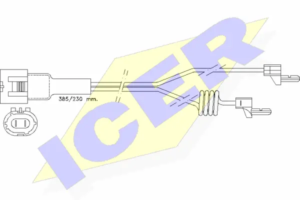 610233 E C ICER Сигнализатор, износ тормозных колодок (фото 1)