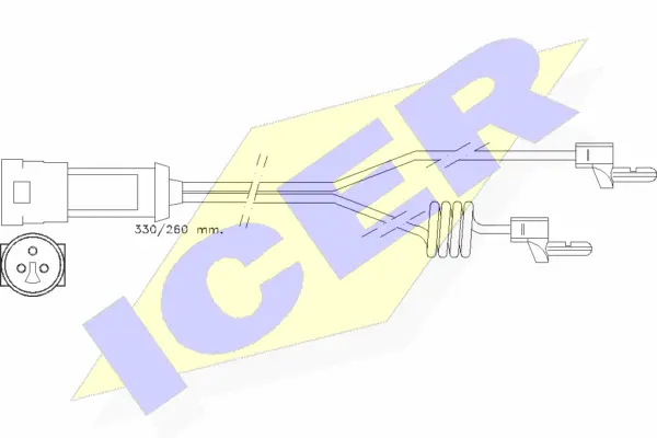 610234 E C ICER Сигнализатор, износ тормозных колодок (фото 1)