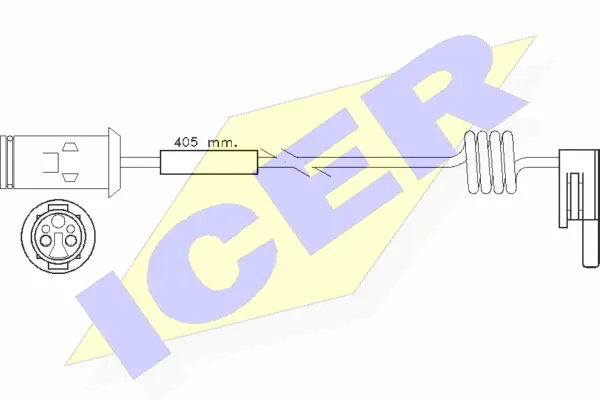 610236 E C ICER Сигнализатор, износ тормозных колодок (фото 1)
