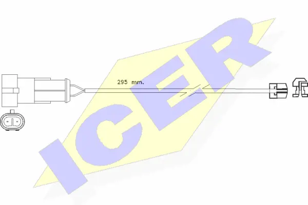 610256 E C ICER Сигнализатор, износ тормозных колодок (фото 1)