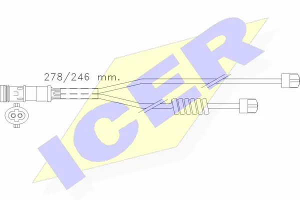 610302 E C ICER Сигнализатор, износ тормозных колодок (фото 1)