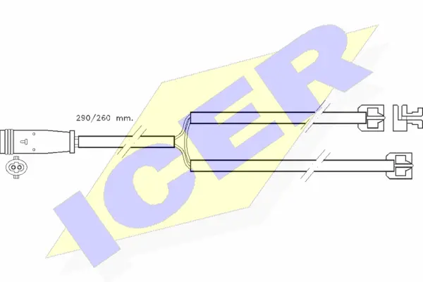 610335 E C ICER Сигнализатор, износ тормозных колодок (фото 1)