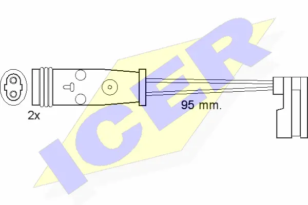 610370 E C ICER Сигнализатор, износ тормозных колодок (фото 1)