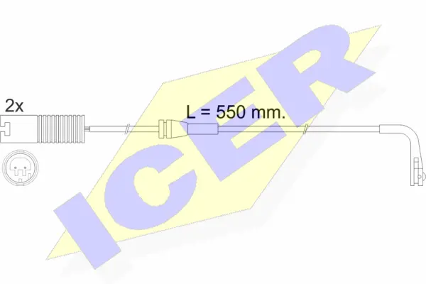 610388 E C ICER Сигнализатор, износ тормозных колодок (фото 1)