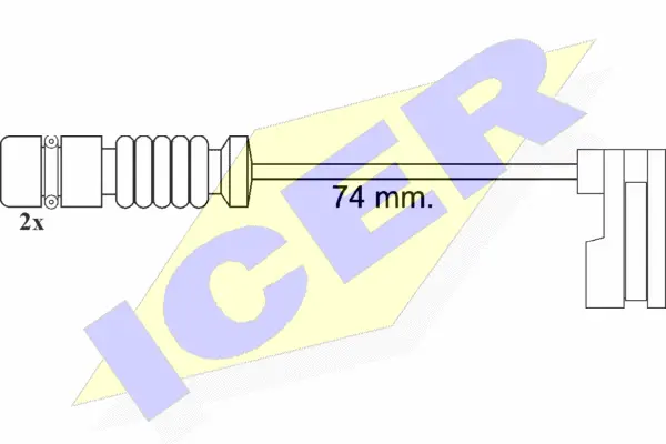 610397 E C ICER Сигнализатор, износ тормозных колодок (фото 1)