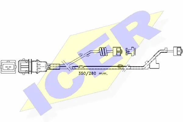 610423 E C ICER Сигнализатор, износ тормозных колодок (фото 1)