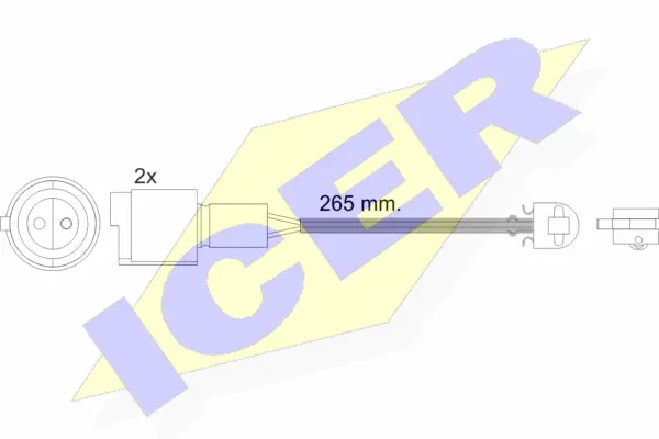 610427 E C ICER Сигнализатор, износ тормозных колодок (фото 1)