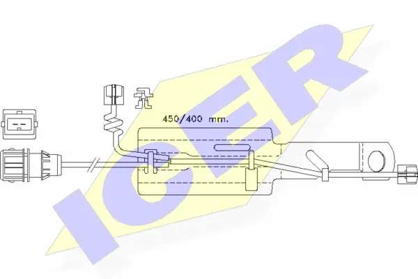 610430 E C ICER Сигнализатор, износ тормозных колодок (фото 1)