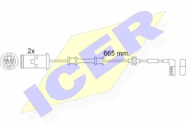 610451 E C ICER Сигнализатор, износ тормозных колодок (фото 1)