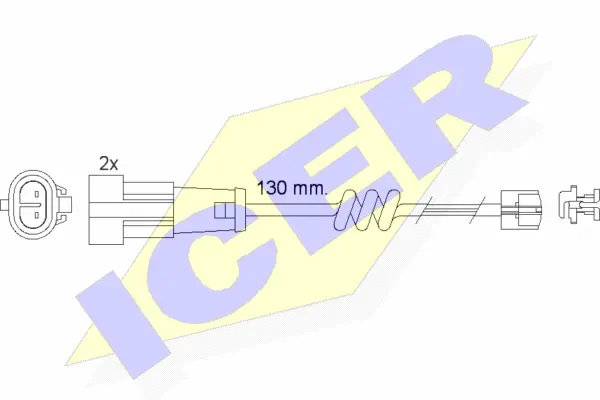 610469 E C ICER Сигнализатор, износ тормозных колодок (фото 1)