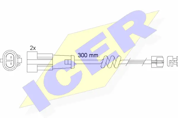 610470 E C ICER Сигнализатор, износ тормозных колодок (фото 1)
