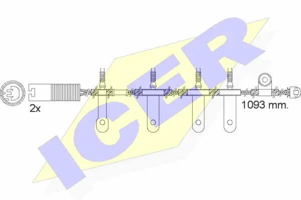 610501 E C ICER Сигнализатор, износ тормозных колодок (фото 1)