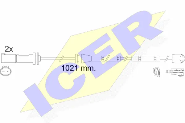 610554 E C ICER Сигнализатор, износ тормозных колодок (фото 1)