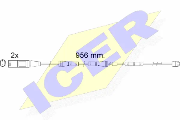 610556 E C ICER Сигнализатор, износ тормозных колодок (фото 1)