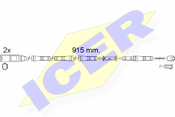 610557 E C ICER Сигнализатор, износ тормозных колодок (фото 1)