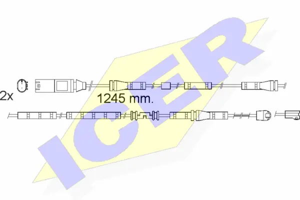 610559 E C ICER Сигнализатор, износ тормозных колодок (фото 1)