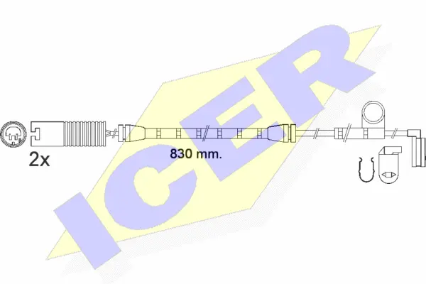 610563 E C ICER Сигнализатор, износ тормозных колодок (фото 1)
