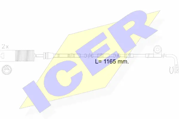 610604 E C ICER Сигнализатор, износ тормозных колодок (фото 1)