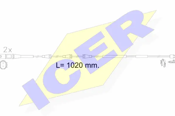 610623 E C ICER Сигнализатор, износ тормозных колодок (фото 1)