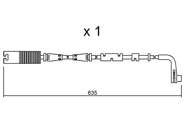 BPBMK-9205 AISIN Сигнализатор, износ тормозных колодок (фото 1)