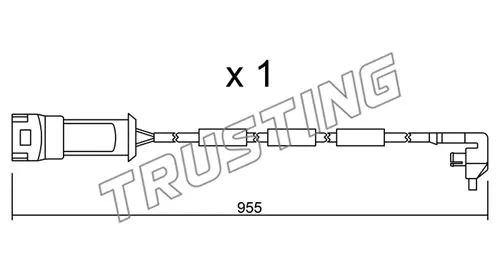 SU.091 TRUSTING Сигнализатор, износ тормозных колодок (фото 1)