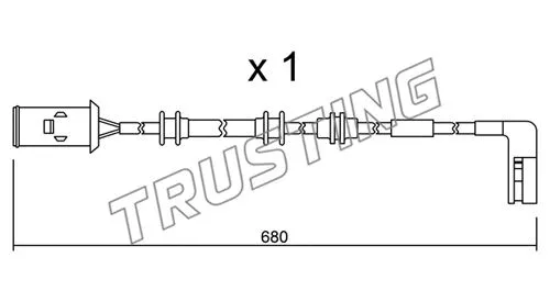 SU.093 TRUSTING Сигнализатор, износ тормозных колодок (фото 1)