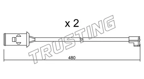 SU.101K TRUSTING Сигнализатор, износ тормозных колодок (фото 1)