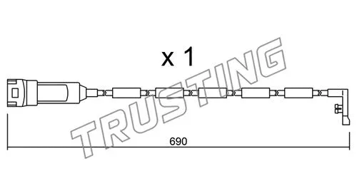 SU.108 TRUSTING Сигнализатор, износ тормозных колодок (фото 1)