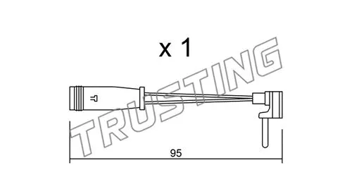 SU.129 TRUSTING Сигнализатор, износ тормозных колодок (фото 1)