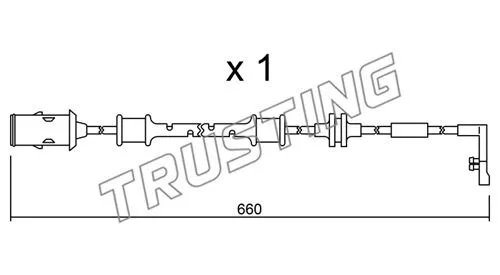 SU.142 TRUSTING Сигнализатор, износ тормозных колодок (фото 1)