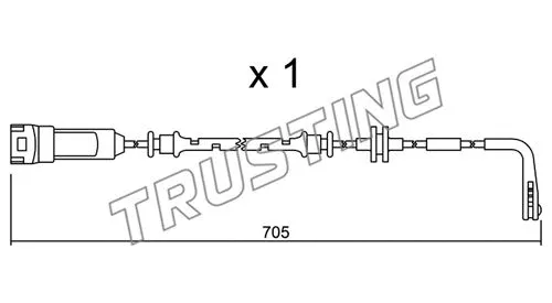 SU.146 TRUSTING Сигнализатор, износ тормозных колодок (фото 1)