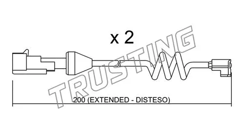 SU.165K TRUSTING Сигнализатор, износ тормозных колодок (фото 1)