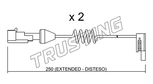 SU.166K TRUSTING Сигнализатор, износ тормозных колодок (фото 1)