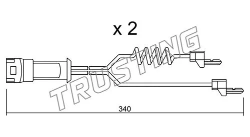 SU.172K TRUSTING Сигнализатор, износ тормозных колодок (фото 1)