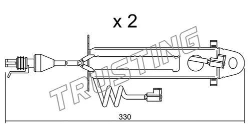 SU.176K TRUSTING Сигнализатор, износ тормозных колодок (фото 1)