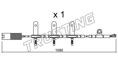 SU.189 TRUSTING Сигнализатор, износ тормозных колодок (фото 1)