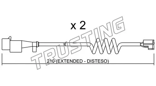 SU.226K TRUSTING Сигнализатор, износ тормозных колодок (фото 1)