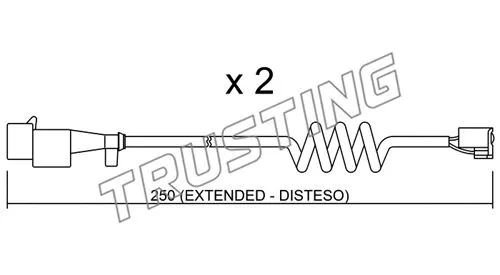 SU.227K TRUSTING Сигнализатор, износ тормозных колодок (фото 1)