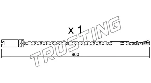 SU.281 TRUSTING Сигнализатор, износ тормозных колодок (фото 1)