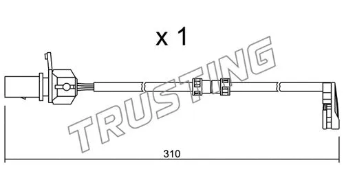 SU.290 TRUSTING Сигнализатор, износ тормозных колодок (фото 1)