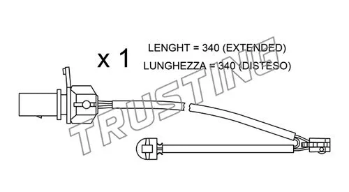 SU.295 TRUSTING Сигнализатор, износ тормозных колодок (фото 1)