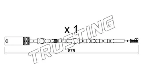 SU.298 TRUSTING Сигнализатор, износ тормозных колодок (фото 1)