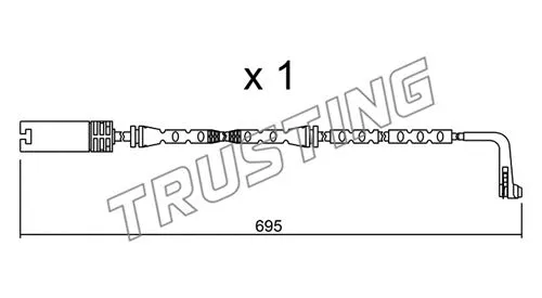 SU.305 TRUSTING Сигнализатор, износ тормозных колодок (фото 1)