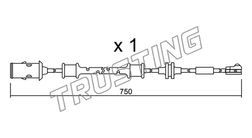 SU.319 TRUSTING Сигнализатор, износ тормозных колодок (фото 1)