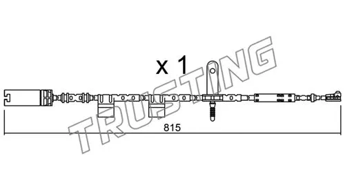 SU.324 TRUSTING Сигнализатор, износ тормозных колодок (фото 1)